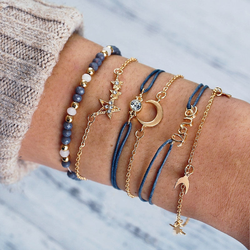 Women's Bohemian Style Bracelets Set